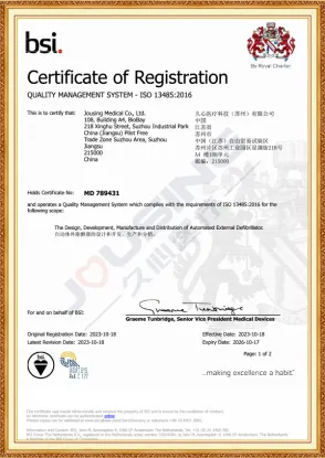 Certificado ISO13485 BSI
